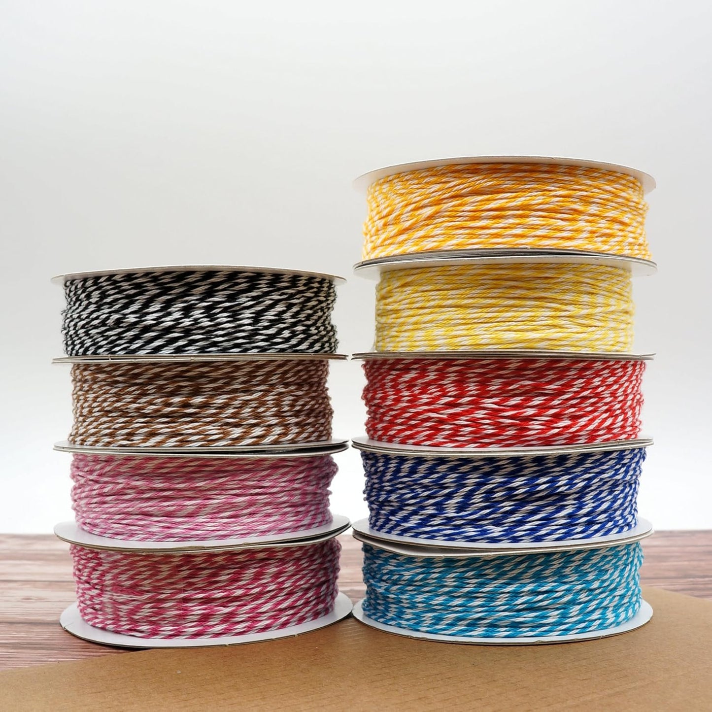 CT CRAFT LLC Bakers Twine String, for Home Decor, Gift Wrapping, DIY Crafts, 1 mm x 100 Yards x 1 Rolls, Yellow