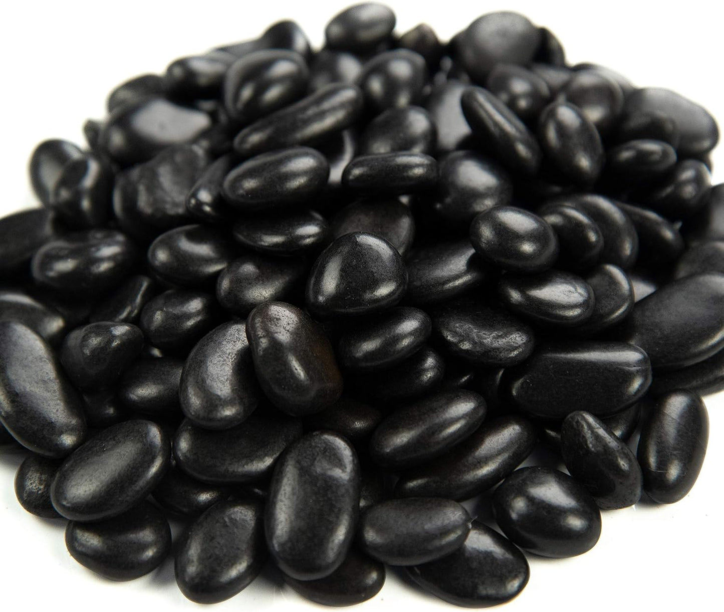 MSI Decorative Polished Black Pebbles, 0.2 inch - 0.5 inch, 40 lb. Bag