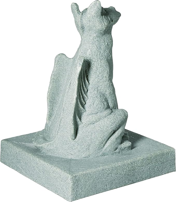 EMSCO Group Smiling Dragon Statue – Natural Jade Green Appearance – Made of Resin – Lightweight – 21” Height