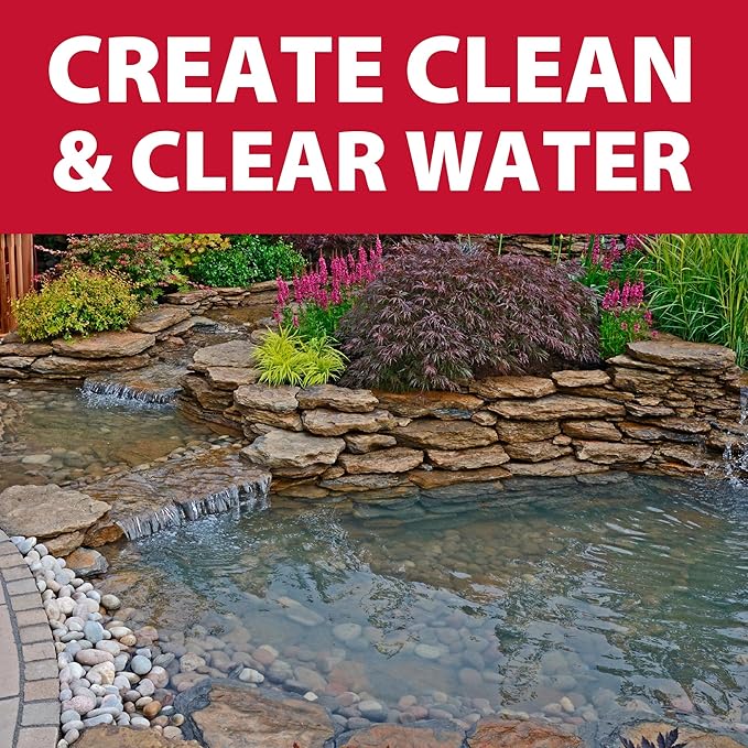 The Pond Guy Seasonal Defense, Spring & Fall Beneficial Bacteria, Barley & Enzymes, Cold Water Pond Sludge & Scum Treatment, Fish & Plant Safe, 6 Packets