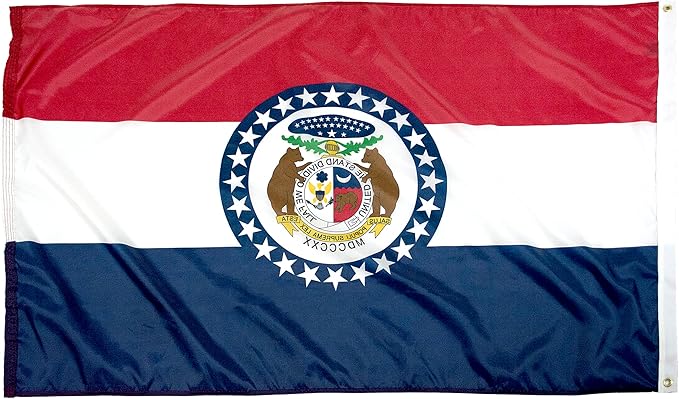 FlagSource Missouri Nylon State Flag, Made in the USA, 4x6'