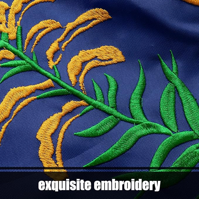 TOPFLAGS Kentucky State Flag 4x6 Outdoor KY Flags Embroidered Longest Lasting Heavy Duty Polyester Stronger Brass Grommets 4 Stitched Hemming Perfect for Outside