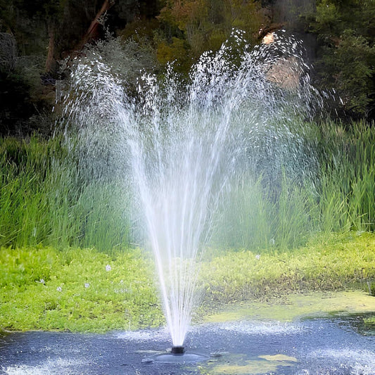 Custom Pro FT 14000 Floating Pond Fountain and Aerator Complete Kit with 14,000 GPH Pump, 100 Foot Power Cord, 3 Spray Styles | 100% US-Based Customer Service and Warranty