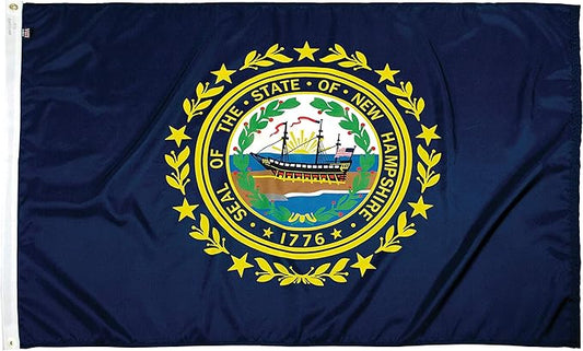 FlagSource New Hampshire Nylon State Flag, Made in USA, 4x6'