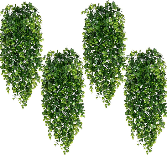 Waipfaru 8Pcs Fake Hanging Plants 2.7ft Fake Plants UV Resistant Fake Vines Artificial Decor for Indoor Outdoor Party Wall Porch Wedding Decoration