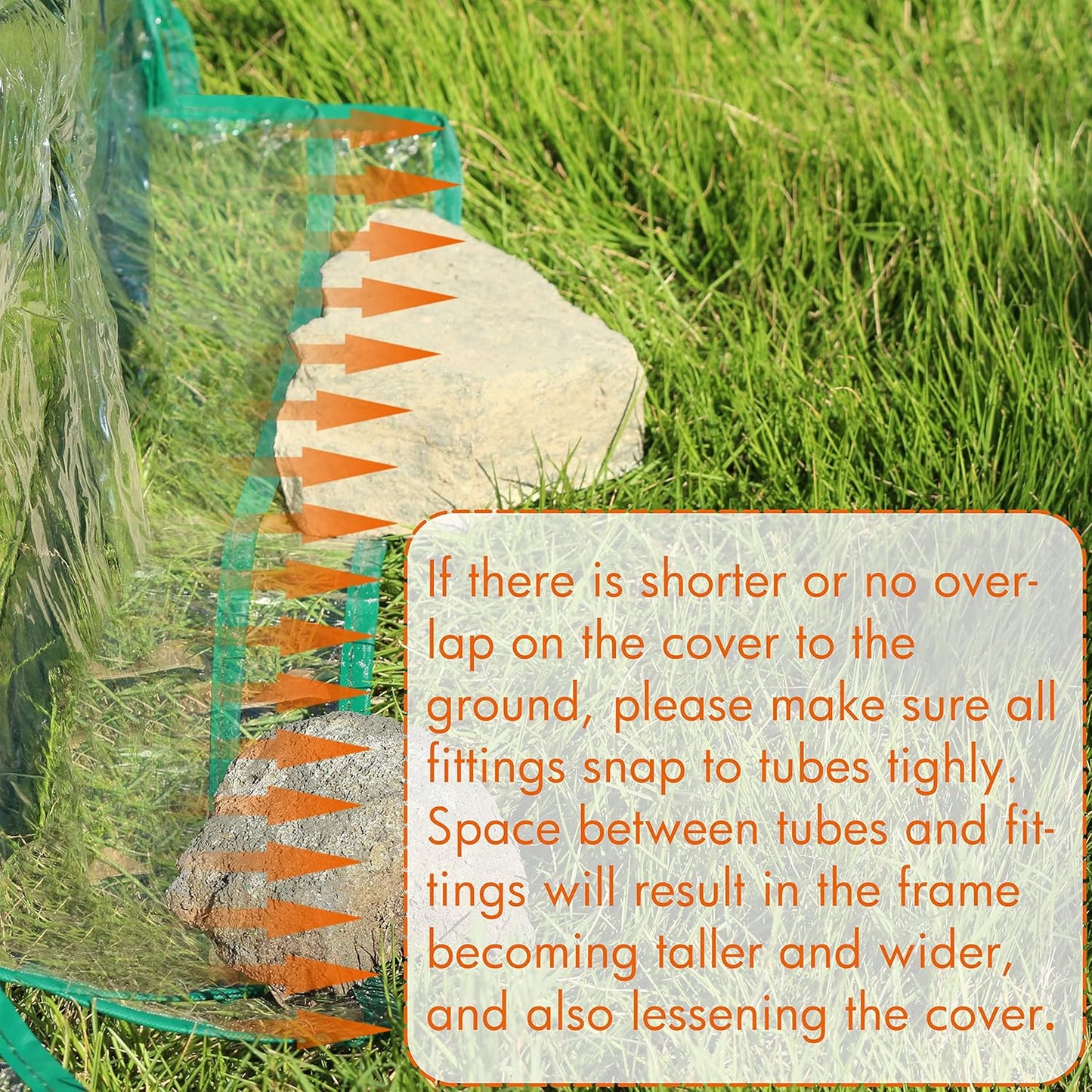 Gardzen Mini Greenhouse Heavy Duty Portable Green House, Clear Tent Small Greenhouse for Indoor Outdoor Plants 36.2”(L) x53.3”(W) x66.1”(H)