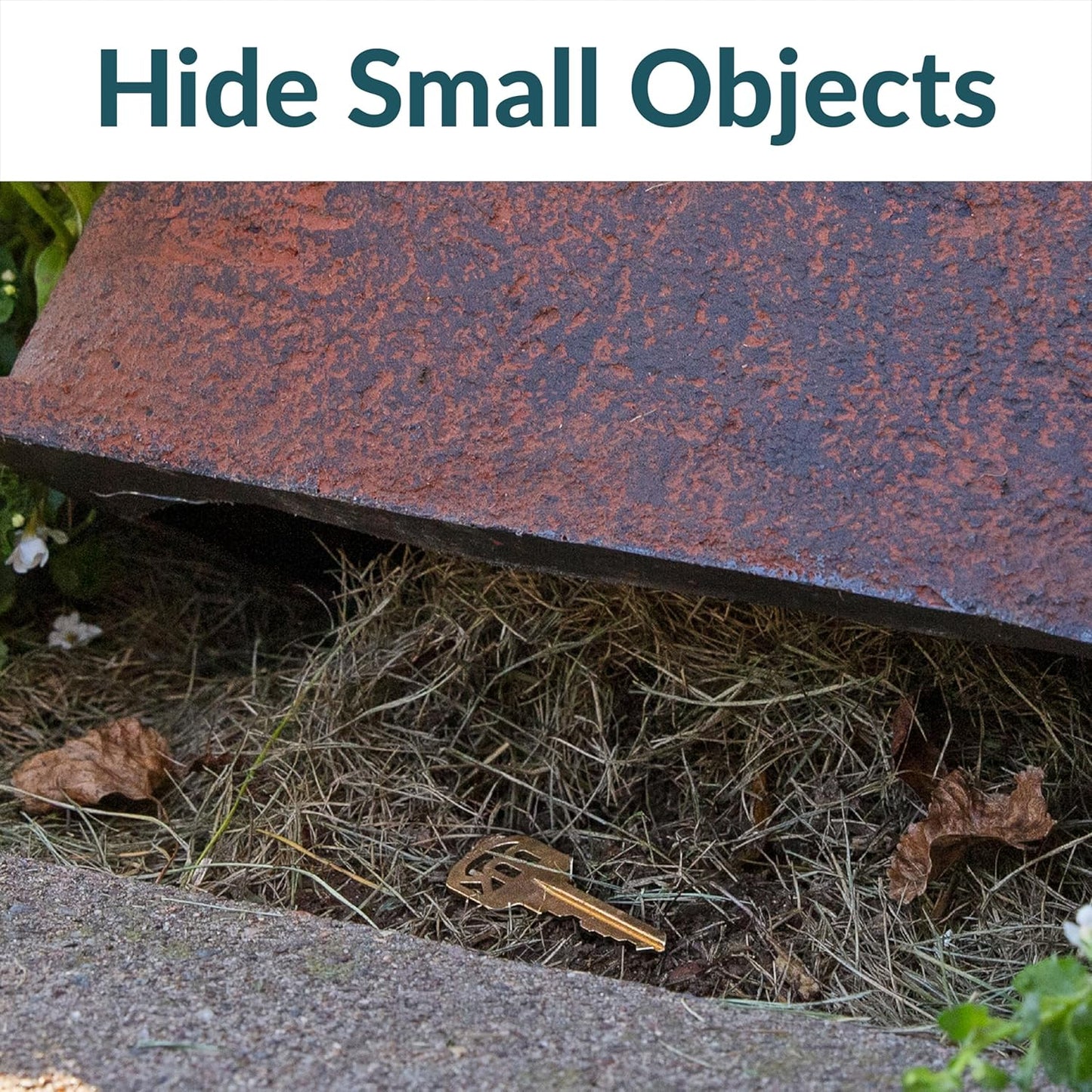 Sunnydaze 11" H Polyresin Faux Landscape Rock Cover - Lightweight Fake Rock Well Pump Cover for Outside - Gray - 2-Pack