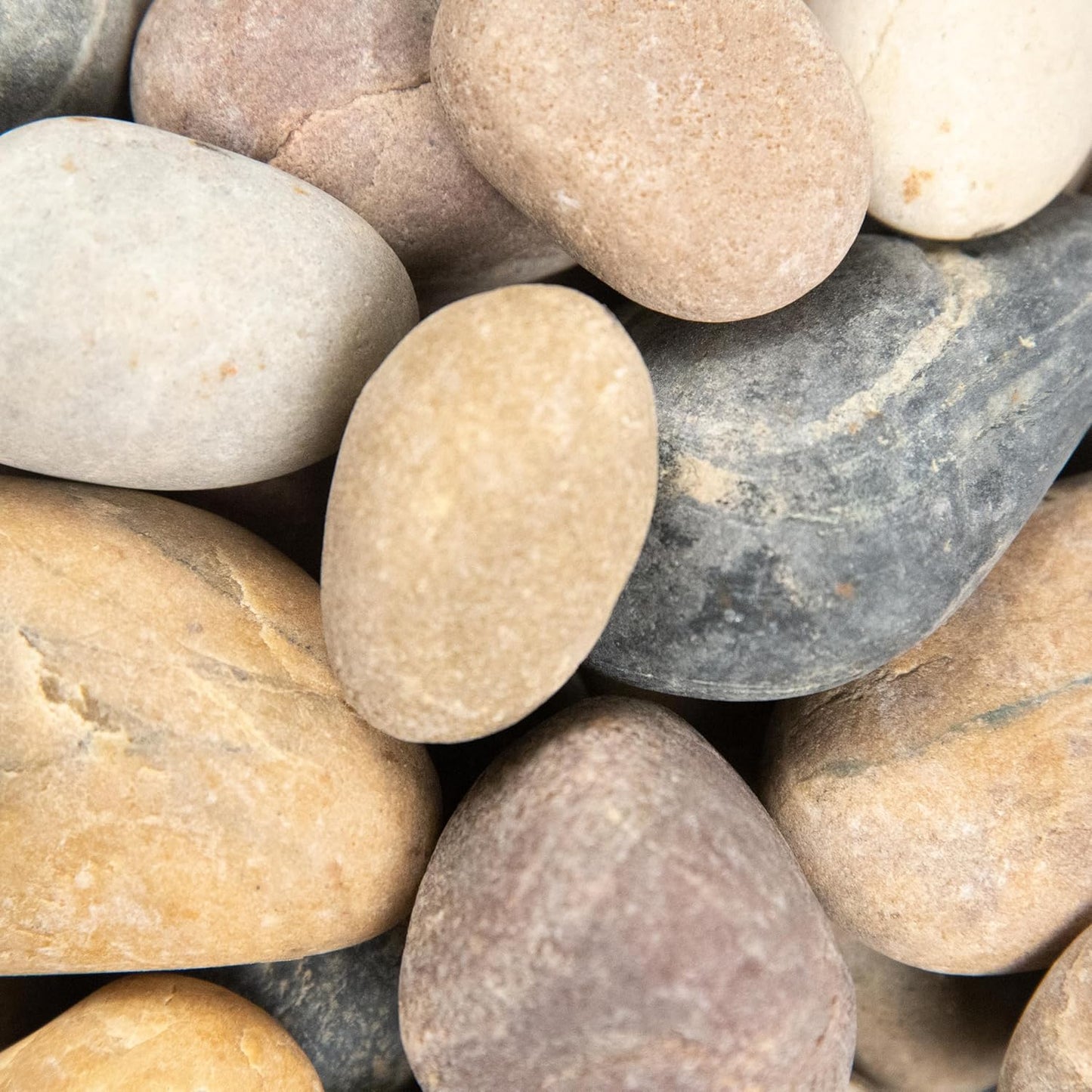 MSI Amazon Decorative Polished Multicolor Pebbles, 0.4 inch - 1.2 inch, 40 lb. Bag