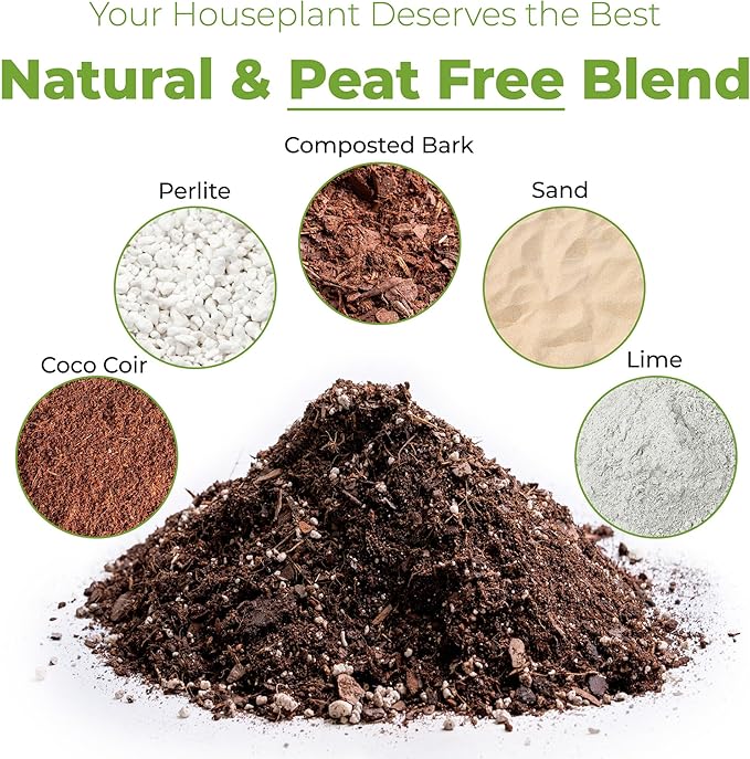 Perfect Plants Indoor Plant Soil 8qt | Perfectly Balanced Potting Mix | Gardening Substrate for All Varieties of Live houseplants