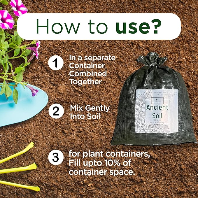 Elm Dirt Premium Ancient Soil - Organic Plant Soil for Outdoor & Indoor Plants | 25lbs