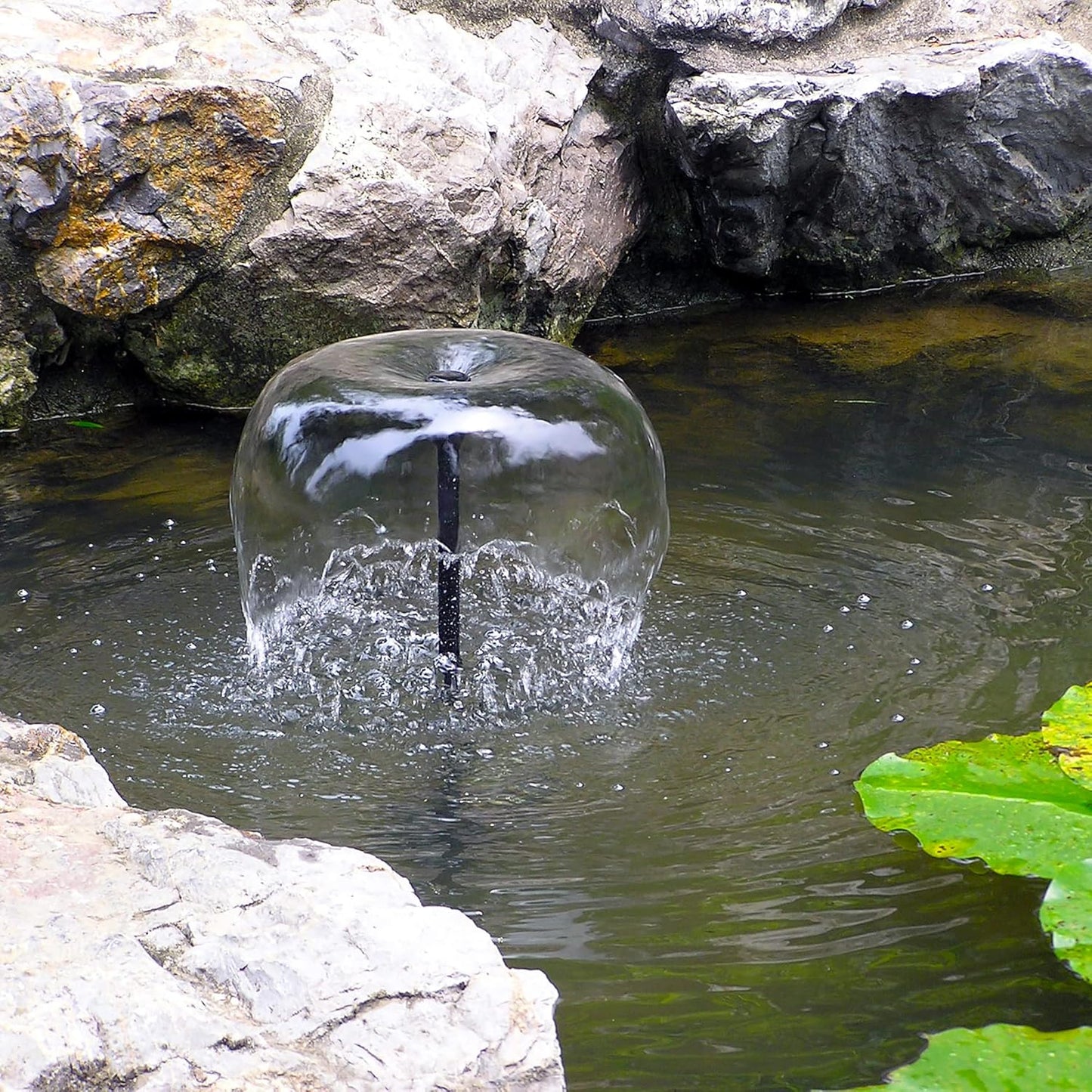 25W Solar Water Pump KIT: DC Dry-Run Protection Water Pump 370GpH with 18V 25W Solar Panel for Fountain, Fish Pond, and Aquarium (No Backup Battery)