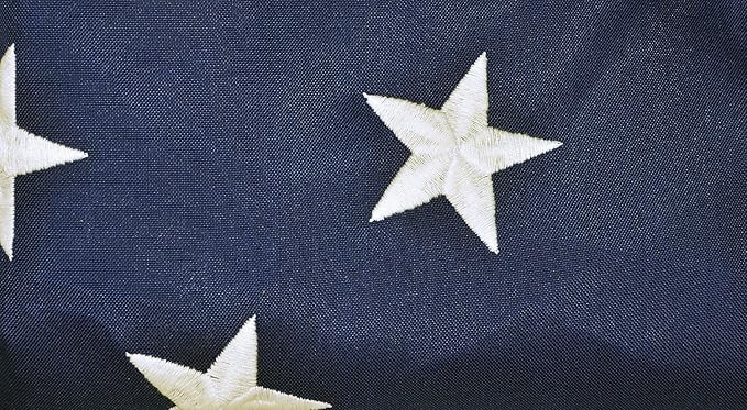 FlagSource FMAA Certified PolyExtra Polyester American Flag with Embroidered Stars and Sewn Stripes, Made in the USA, 6x10'